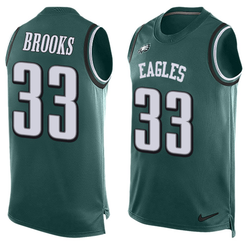 Men's Limited Ron Brooks Nike Jersey Midnight Green - #33 Player Name & Number Tank Top NFL Philadelphia Eagles